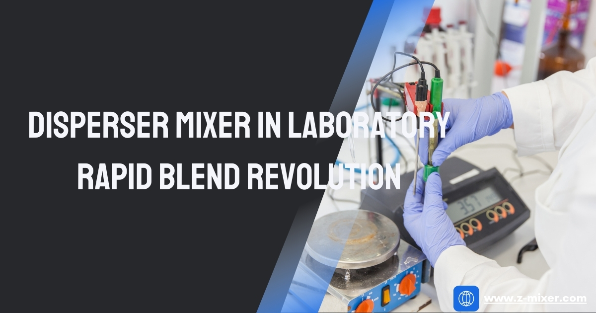 Disperser Mixer In Laboratory Rapid Blend Revolution